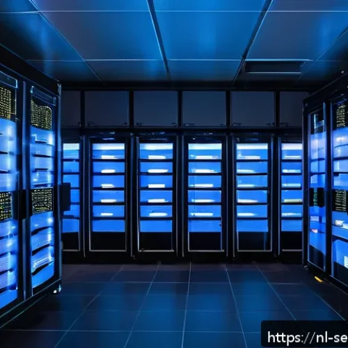 Home 26 컨테이너 런타임 보안 강화 가이드 - A high-tech Dutch data center interior, showcasing a secure container runtime environment with multi...